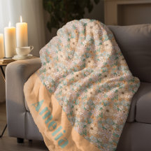 Oranje mint groen bloemmotief naam