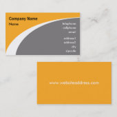 Oranje modern Visitekaartje ontwerp (Voorkant / Achterkant)