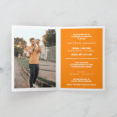 Oranje Moderne Textuur Foto Afstuderen (Binnen)