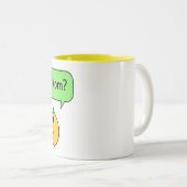 oranje moeder tweekleurige koffiemok (Voorkant rechts)