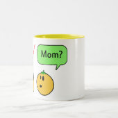 oranje moeder tweekleurige koffiemok (Center)