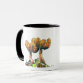 Oranje mok van schimmels (Voorkant links)