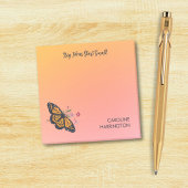 Oranje Monarch Butterfly Gold Sunrise Inspirerend Post-it® Notes