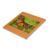 Oranje monarch tegeltje (Zijkant)