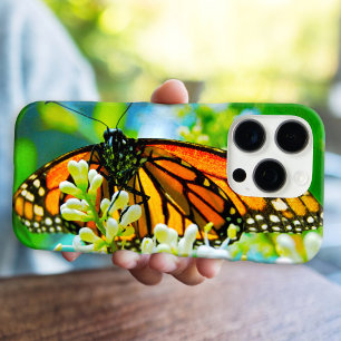 Oranje monarch vlinder foto modern vet eenvoudig iPhone 16 pro hoesje