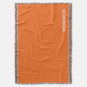 Oranje monboogvlinder deken (Voorkant Verticaal)