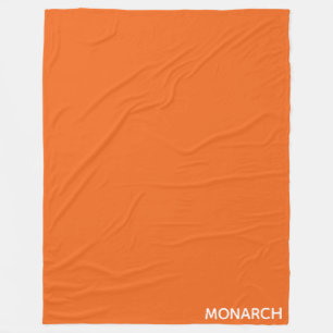 Oranje monboogvlinder fleece deken