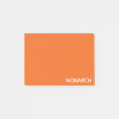 Oranje monboogvlinder post-it® notes (Voorkant)