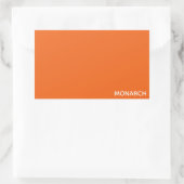 Oranje monboogvlinder rechthoekige sticker (Tas)
