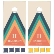 Oranje monogram Aangepaste Retrostripes