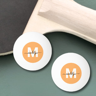 Oranje Monogram Pingpongballen