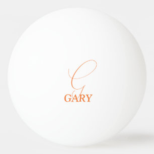 Oranje Monogram Pingpongballen