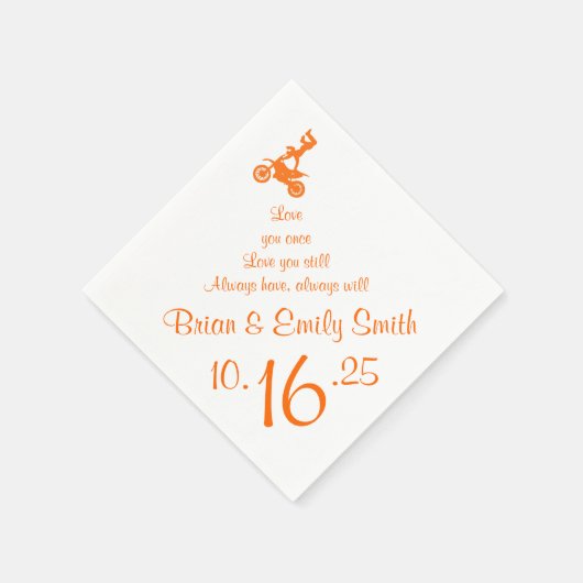  oranje motorrijtuigenpapier, servetten (Hoek)