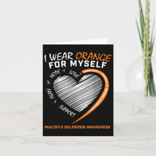 Oranje Multiple Sclerosis Kleding Vrouwen Mannen M Kaart