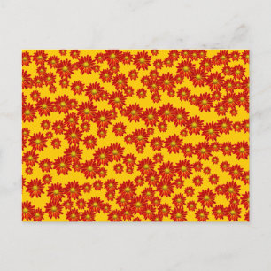 Oranje Mums Briefkaart