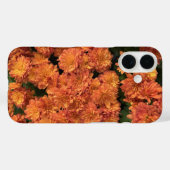 Oranje Mums iPhone 16 Hoesje (Achterkant (horizontaal))