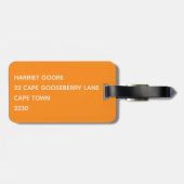 Oranje naam Namaqua Bagagelabel (Achterkant horizontaal)