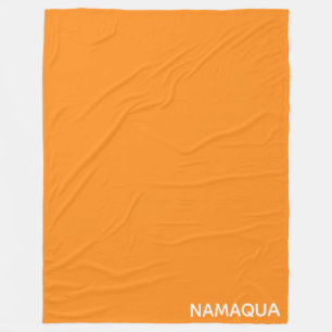 Oranje naam Namaqua Fleece Deken