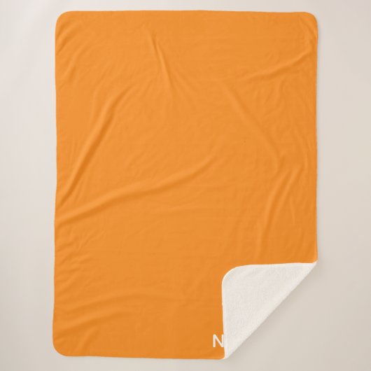 Oranje naam Namaqua Sherpa Deken (Voorkant)