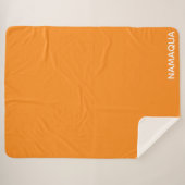 Oranje naam Namaqua Sherpa Deken (Voorkant (horizontaal))