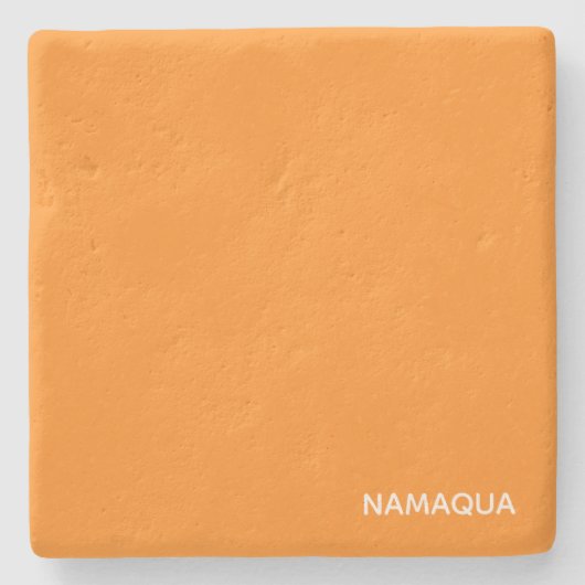 Oranje naam Namaqua Stenen Onderzetter (Voorkant)