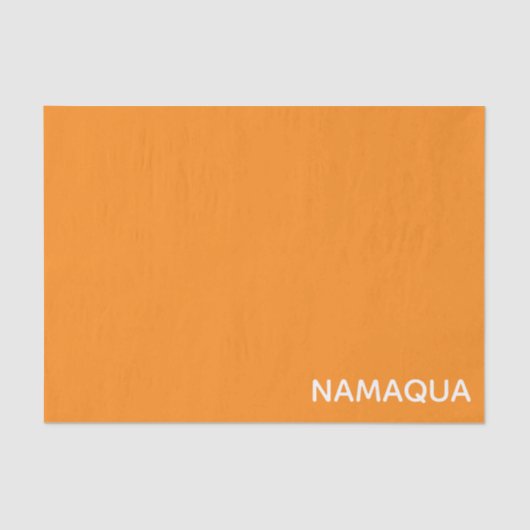 Oranje naam Namaqua Tissuepapier (Voorkant)