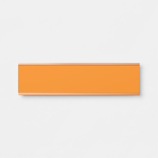 Oranje naambordje (Voorkant)