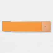 Oranje naambordje (Voorkant)