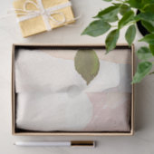 Oranje najaar waterverf floraal tissuepapier (Geschenk)