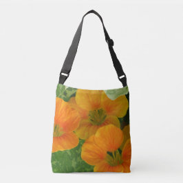 Oranje Nasturtium Floral Crossbody Tas