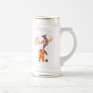 Oranje Nederland vlag Totaal football banner Bierpul