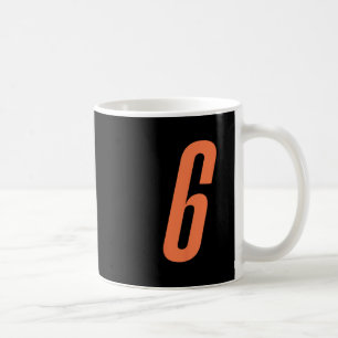 Oranje Nummer 6 7 Grappige Meme Halloween Matching Koffiemok