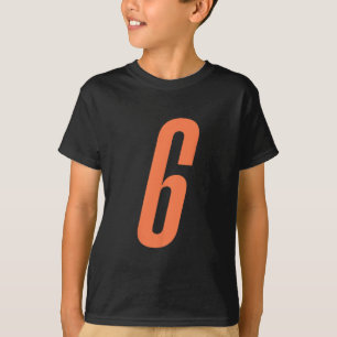 Oranje Nummer 6 7 Grappige Meme Halloween Matching T-shirt