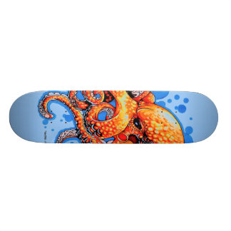 oranje octopus skateboard