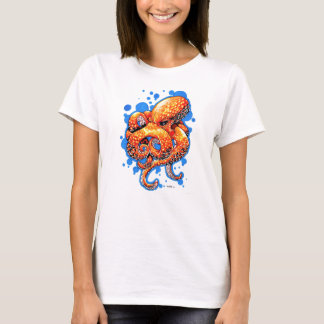 oranje octopus - t-shirt