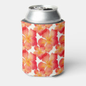 Oranje Oleander Floral Pattern Blikjeskoeler (Blikje Achterkant)