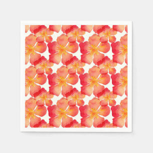 Oranje Oleander Floral Pattern Servet