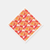 Oranje Oleander Floral Pattern Servet (Hoek)