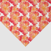 Oranje Oleander Floral Pattern Tissuepapier (Detail)