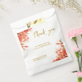 Oranje Oleander Flowers Floral Weddenschap Harteli Bedankzakje (Gezegeld)