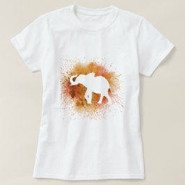 Oranje olifant t-shirt