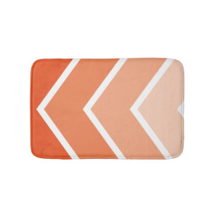 Oranje Ombré Chevron Stripes Pattern Badmat