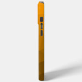 Oranje ombre geometrisch maaspatroon Monogram Case-Mate iPhone Case (Achterkant / Links)