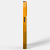 Oranje ombre geometrisch maaspatroon Monogram Case-Mate iPhone Case (Achterkant / Rechts)