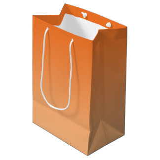 Oranje Ombre Medium Cadeauzakje
