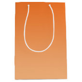 Oranje Ombre Medium Cadeauzakje (Voorkant)
