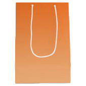 Oranje Ombre Medium Cadeauzakje (Achterkant)