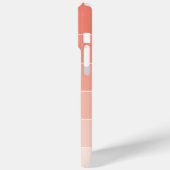 Oranje Ombré Stripes Case-Mate iPhone Case (Achterkant / Links)