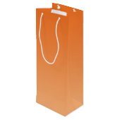 Oranje Ombre Wijn Cadeautas (Achterkant Gekanteld)