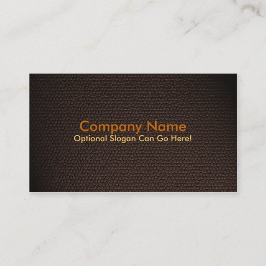 Oranje ontwerp van het Visitekaartje van kunstlede (Voorkant)